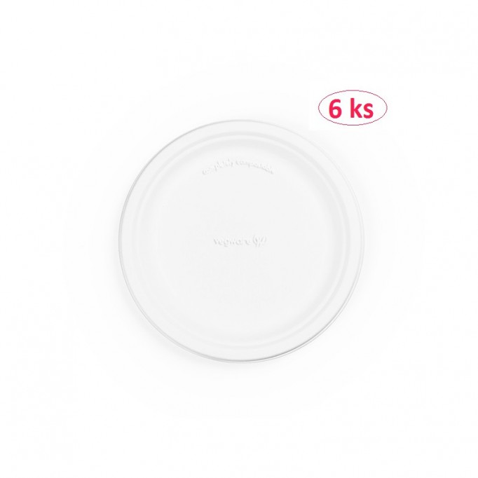 Jednorazový tanier plytký Ø23cm, 6ks P013
