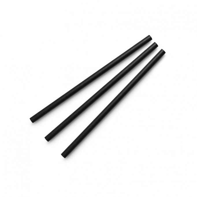 Nápojová slamka papierová 14 cm Ø 6mm, 250ks PS-06C-BLK