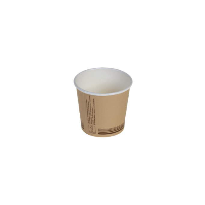 Eko pohár na kávu bez laminácie 100ml, 50ks 23534