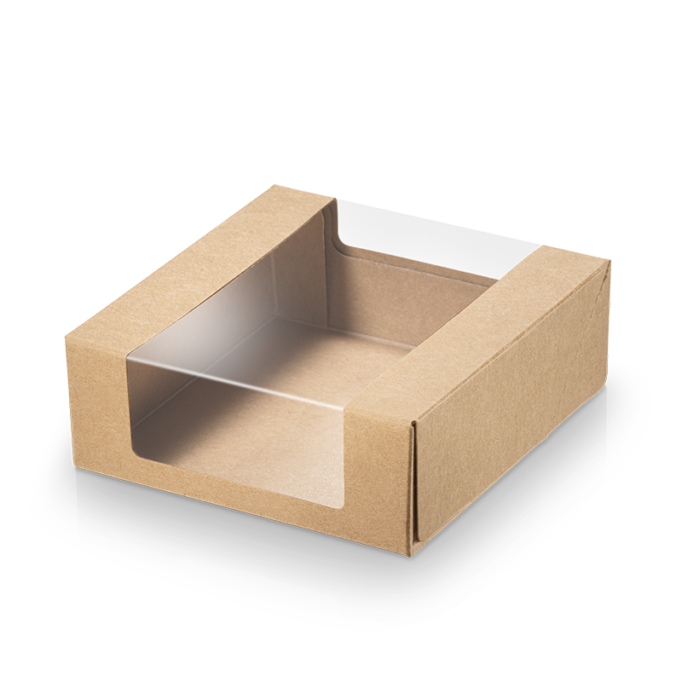 Krabička na jedlo s oknom 110x110x40 mm, 25ks 22756